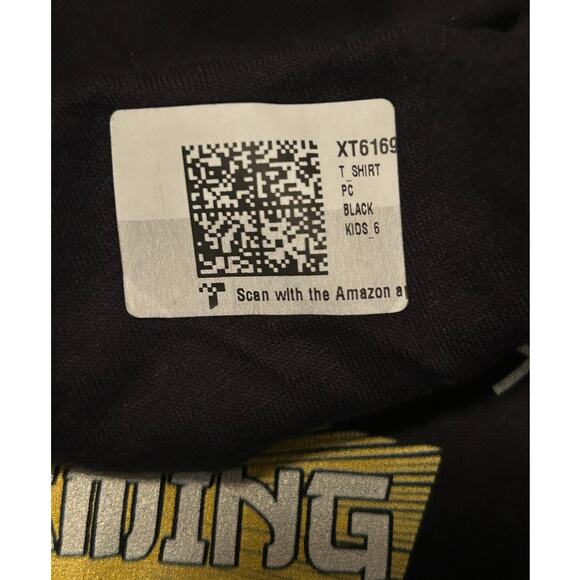 NWOT Port and Company Kid's Black TShirt Eat Sleep Anime Gaming Repeat Size 6 - Picture 3 of 3